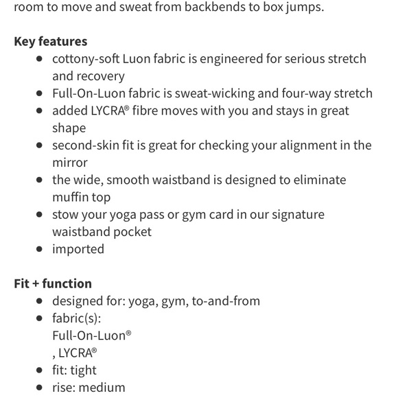 Lululemon sz 8 Wunder Under Geometric leggings - Picture 13 of 13